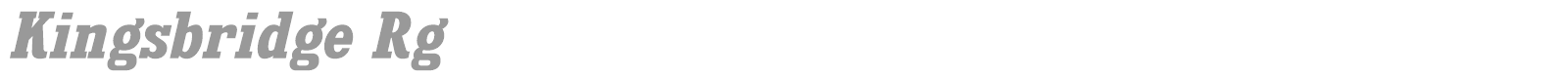 Kingsbridge font preview